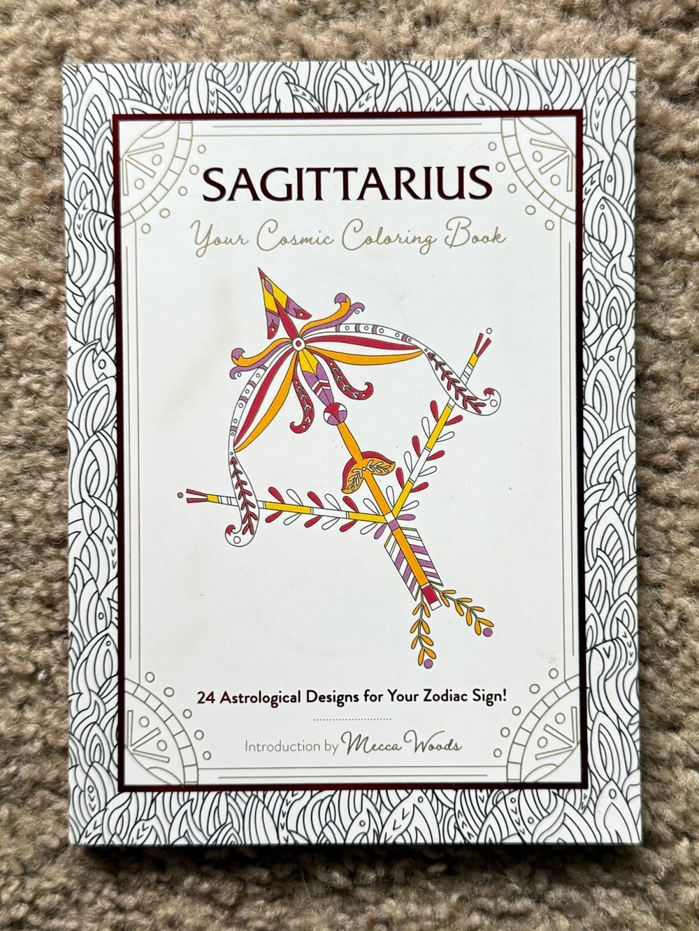 Sagittarius Cosmic Mandela Coloring Book